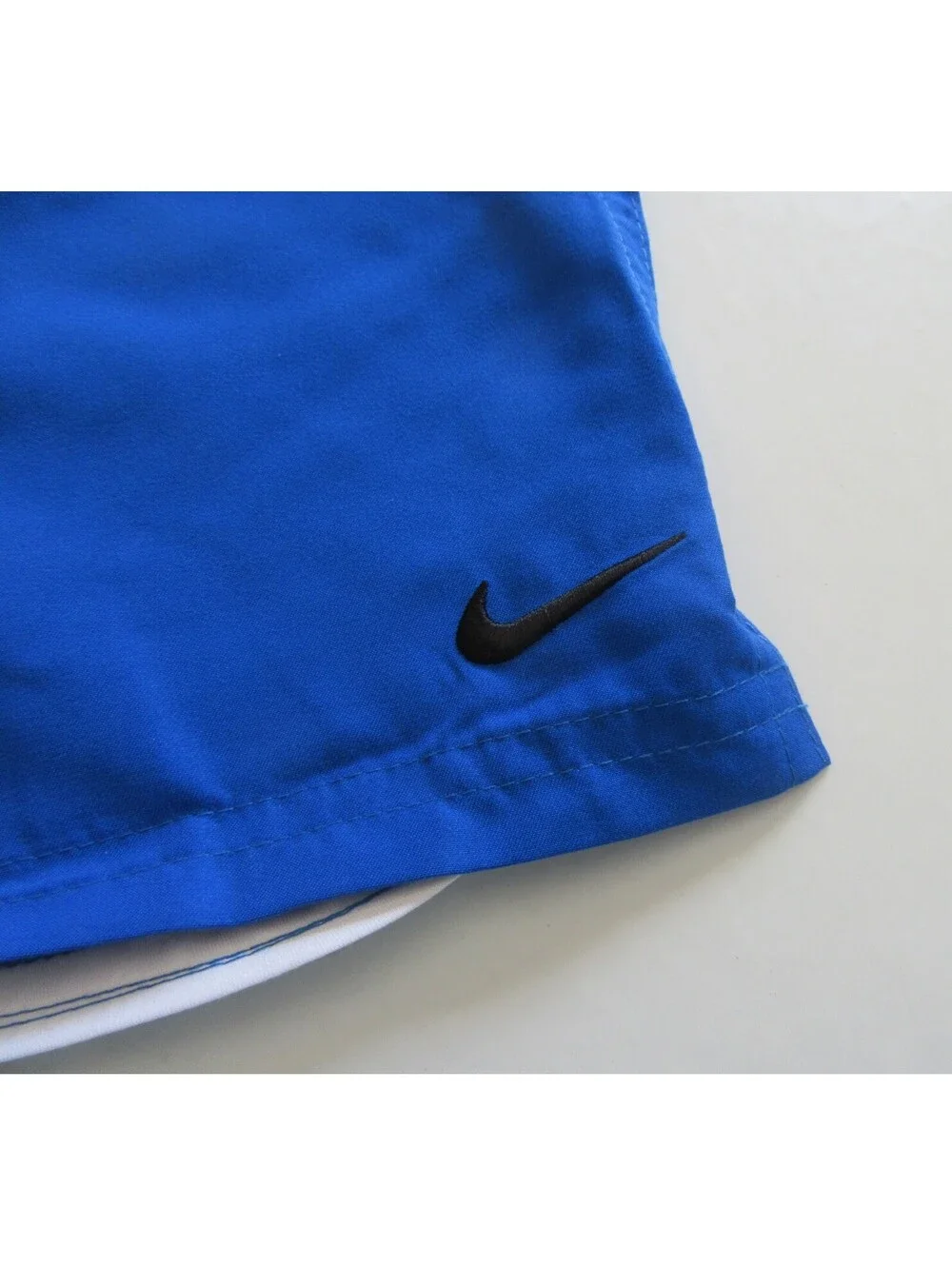 Nike Mens Volley Swim Trunks Blue Black and White NESS6413 Sze M Medium NWT